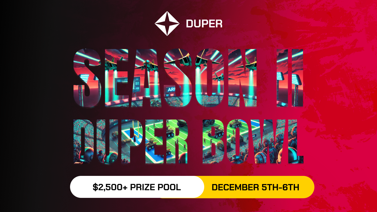 Join the Season 2 Duper Bowl & Win $2,500+ in Prizes!